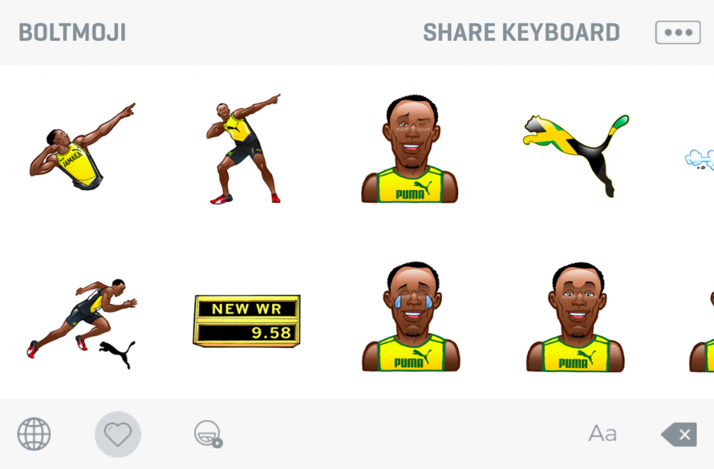 Usain Bolt tendrá su propio emoji para Río 2016 - Boltmoji-2-1024x673