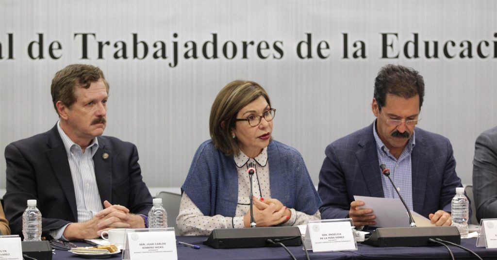 Comisión Permanente se reúne con miembros de la CNTE - CNTE-Senado-3-1024x536