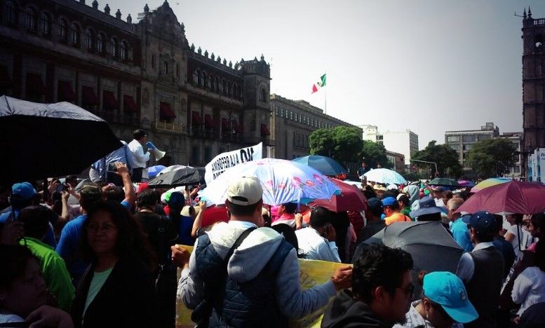 CNTE marcha del Zócalo a la SEP