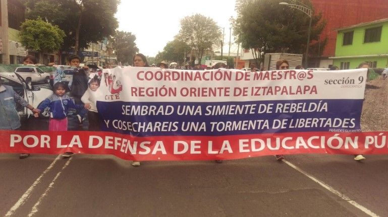 CNTE bloquea varios puntos de la Ciudad de México