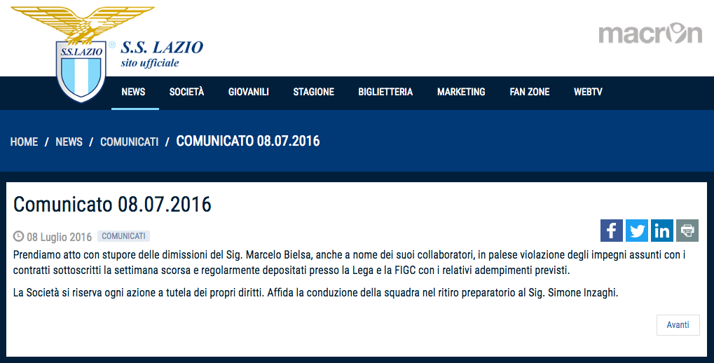 Marcelo Bielsa renuncia a la Lazio 48 horas después - Captura-de-pantalla-2016-07-08-a-las-8.30.46-a.m.