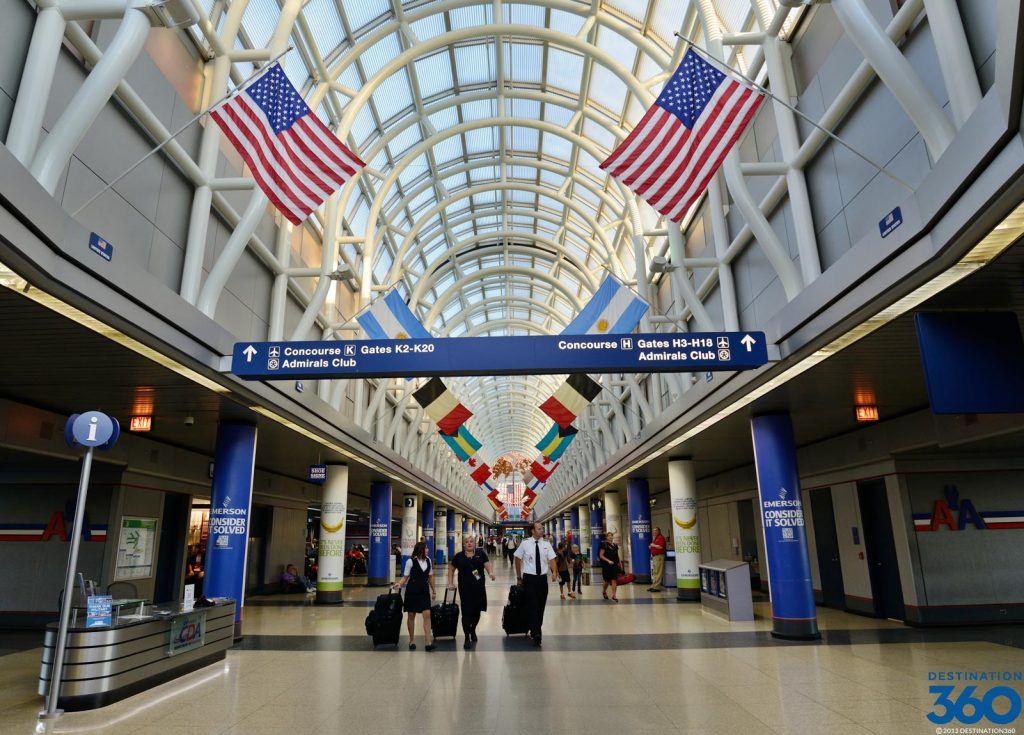 Los 15 aeropuertos con mayor tráfico de pasajeros en el mundo - Chicago-OHare-International-Airport-1024x735