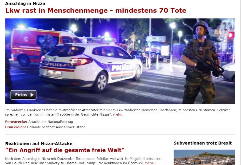 Reacciones de la prensa internacional por atentado en Niza - Der-Spiegel-1024x701
