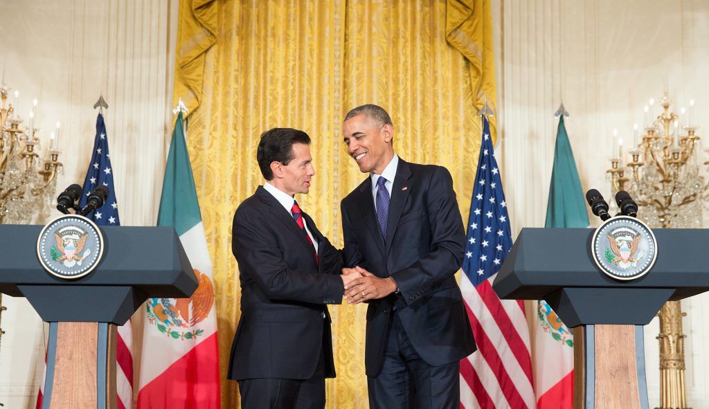 Acuerdan México y EE.UU. grupo bilateral sobre drogas - EPN-Obama-4-1024x591