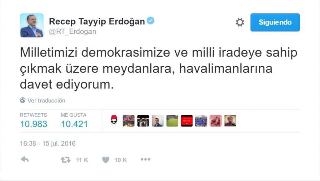 Fallido golpe de estado en Turquía - Erdogan-1-1024x581