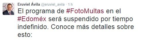 Suspenden fotomultas en el Estado de México - Eruviel