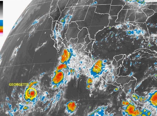 Tormenta tropical ‘Georgette’ se forma en el Océano Pacífico Tormenta tropical ‘Georgette’ se forma en el Océano Pacífico