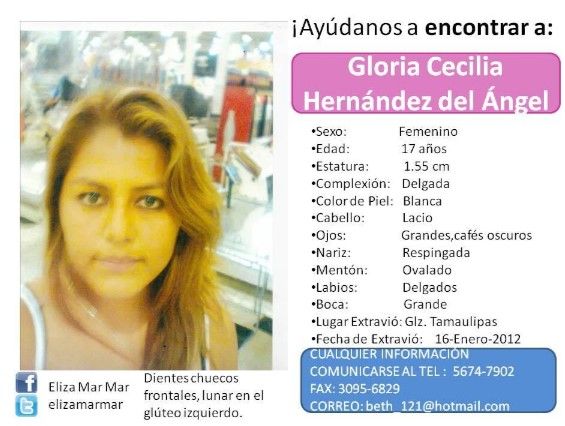 Ofrecen recompensa de hasta 1.5 mdp para localizar a cinco personas - Gloria-Cecilia-Hernández-del-Ángel