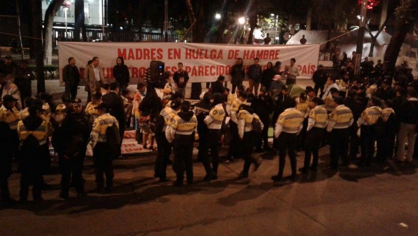 Madres de desaparecidos entran en huelga de hambre