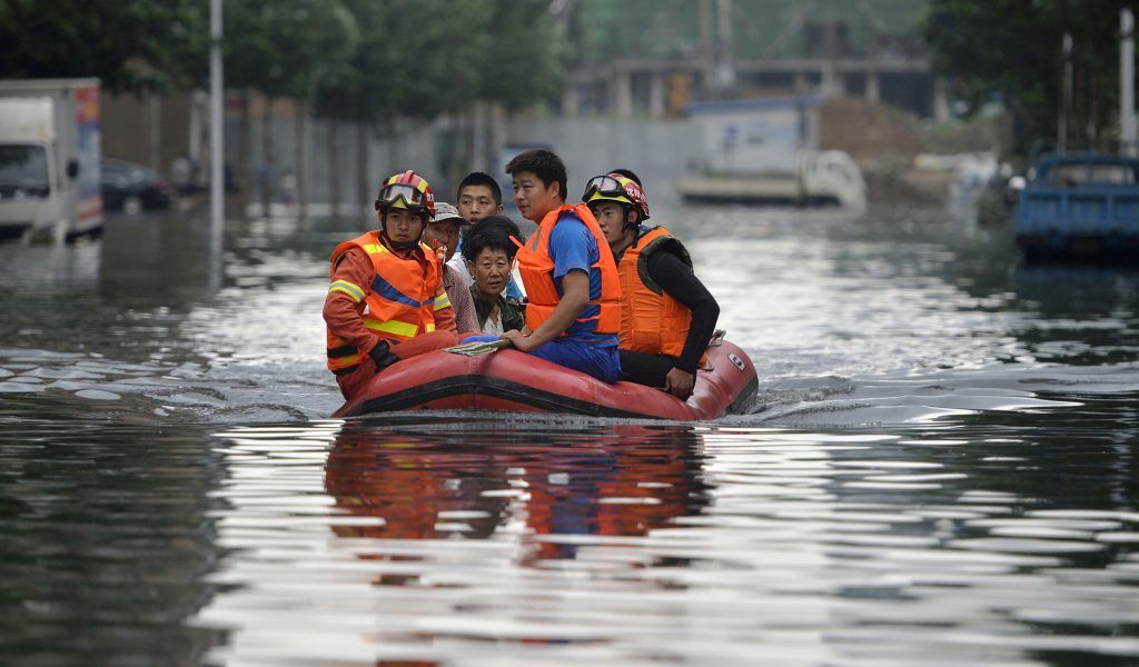 Suman 112 muertos y 91 desaparecidos por inundaciones en China - Lluvias-Hebei-4-1024x600