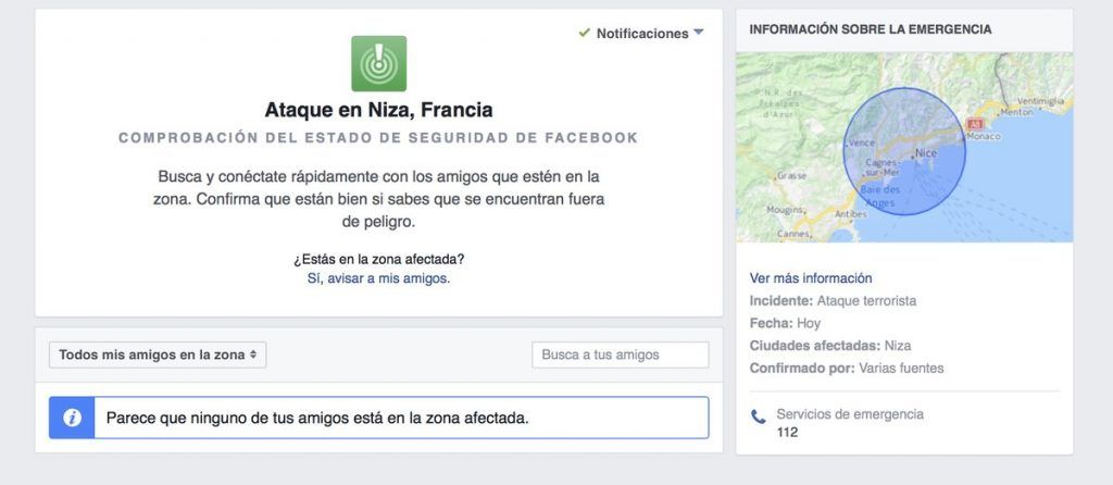 Activa Facebook botón "Safety-Check" tras ataques en Niza - Niza-Safety-Check-1024x446