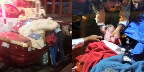 Mujer da a luz dentro de un taxi