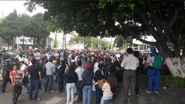 CNTE llega a SEGOB y bloquea Bucareli - Screenshot_3-14