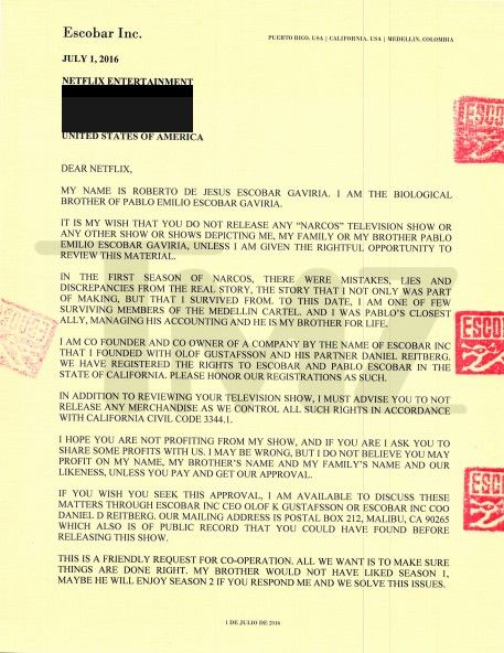 Hermano de Pablo Escobar amenaza a Netflix - Screenshot_3-2