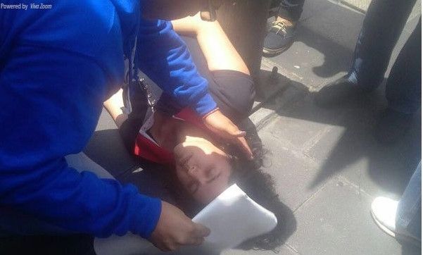 Derechos Humanos condena agresión a reportera en marcha de la CNTE