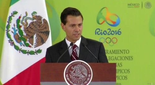 EPN abandera a los deportistas que participarán en Río 2016