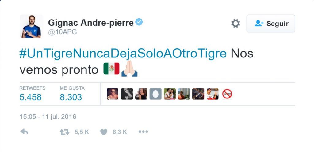 Gignac desmiente rumores. No se va de Tigres - Tuit-Gignac-2-1024x497