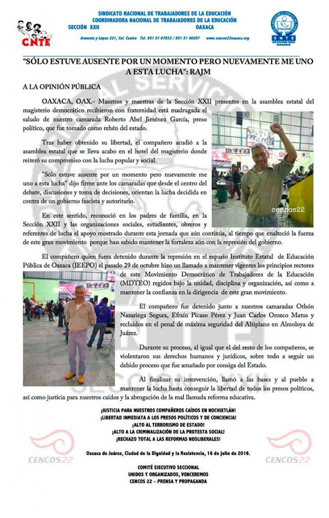 Liberan a secretario de Finanzas de la Sección 22 - WhatsApp-Image-20160716-650x1024