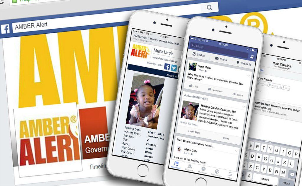 Facebook difundirá alertas AMBER