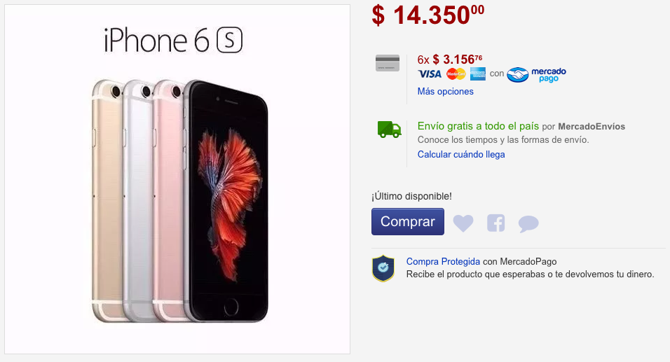 Los precios del iPhone alrededor del mundo - argentina-6s