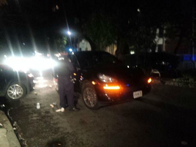 Balean a conductor en la Condesa