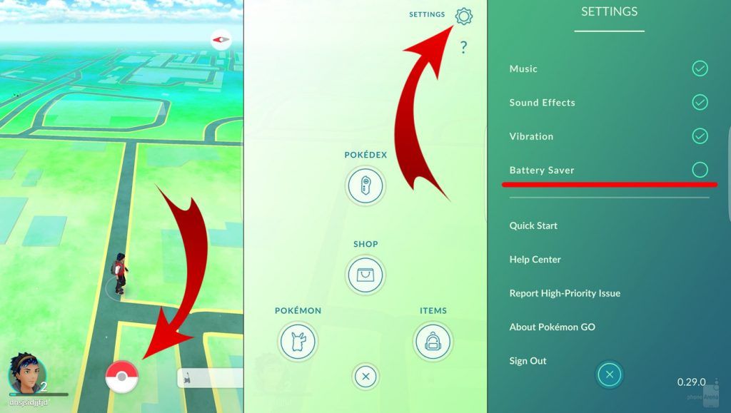 Trucos y consejos para Pokémon GO - battery-android-1024x579