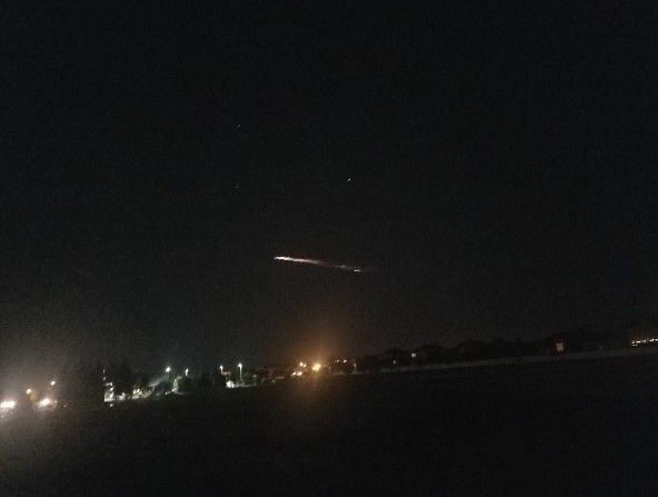 Video: bola de fuego surca el cielo de Las Vegas