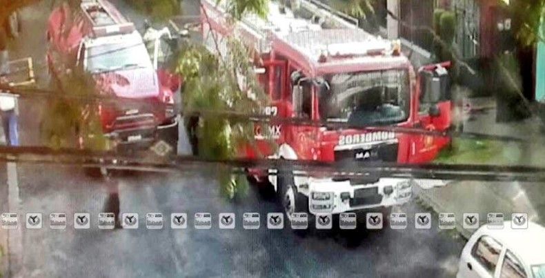 Atienden incendio en la colonia Narvarte