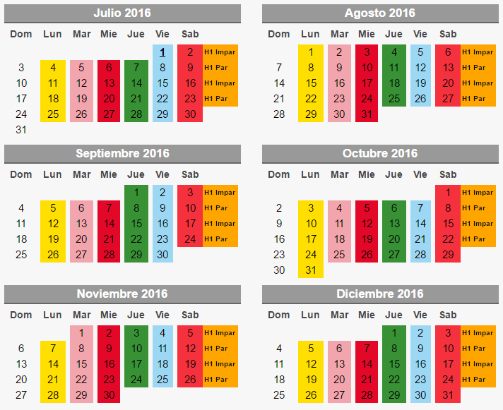 Se da a conocer el calendario del Hoy No Circula - calendario-verificacion
