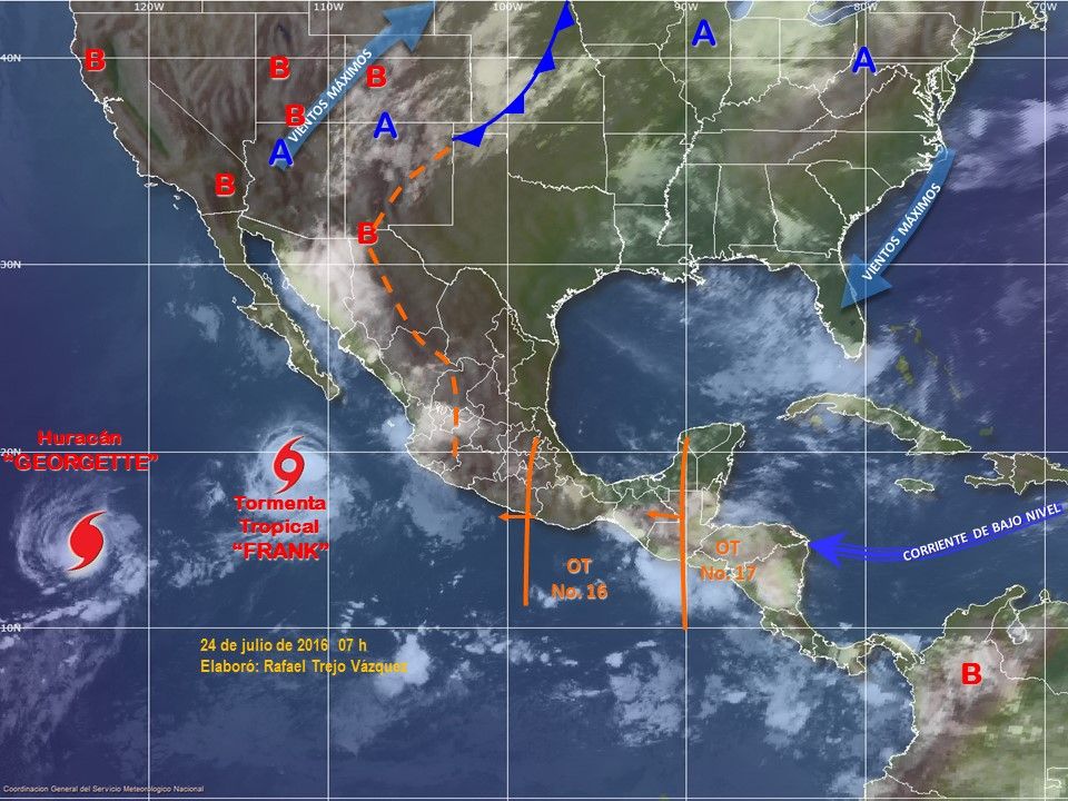 Fuertes lluvias y altas temperaturas pronostica el SMN - clima