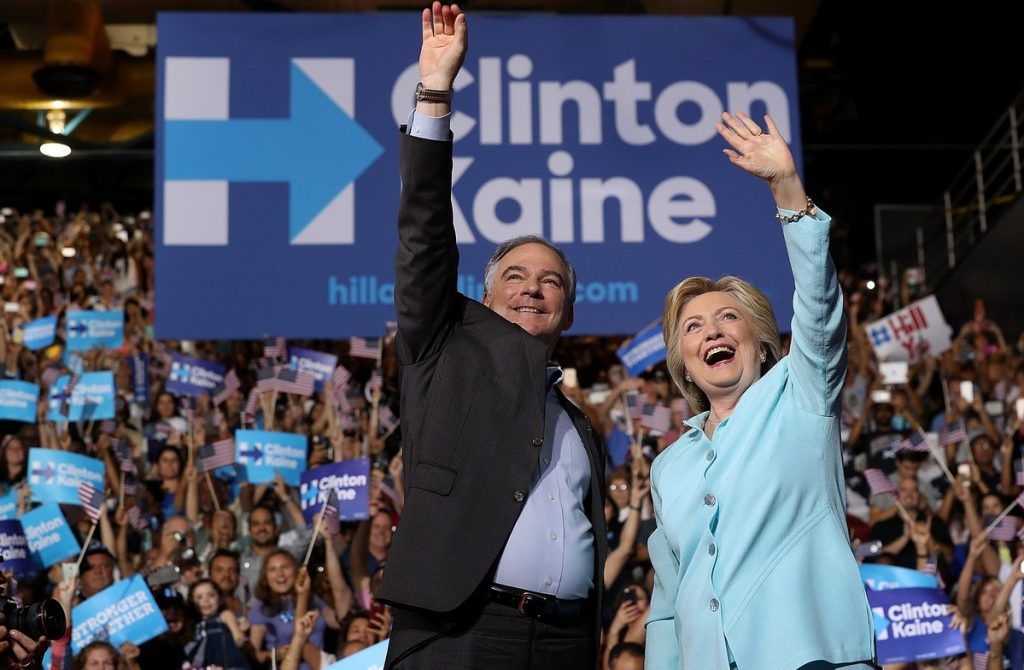 Hillary Clinton presenta a Tim Kaine como compañero de fórmula - clinton-kaine-1024x670