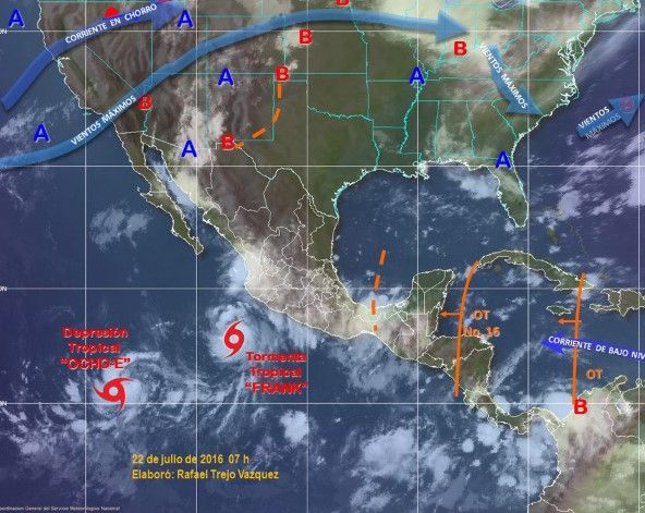 Continuarán lluvias fuertes en el Valle de México - conagua-clima-22jul