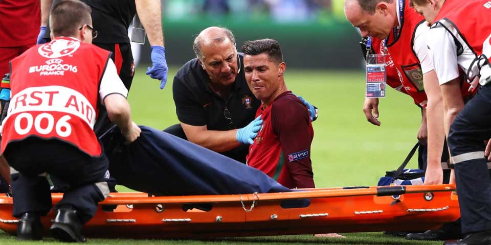 Cristiano Ronaldo sufre un esguince de ligamento de primer grado