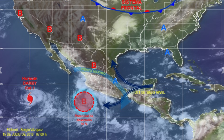 Se forma nueva depresión tropical frente a Colima y Michoacán