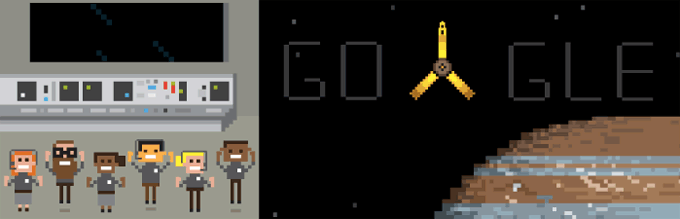 Doodle de Google festeja llegada de sonda espacial Juno a Júpiter - doodle