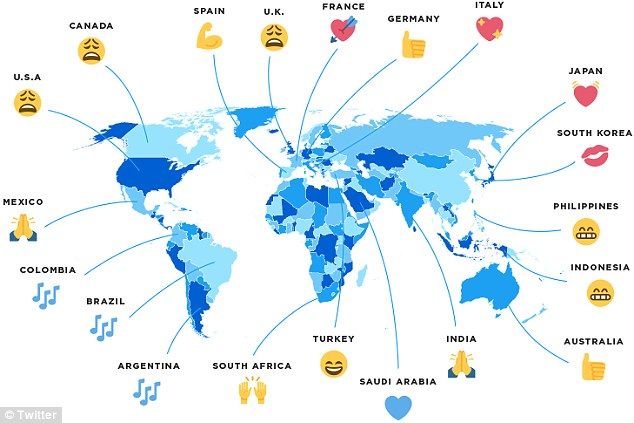 Los emojis más usados en el mundo - emojis-mundo