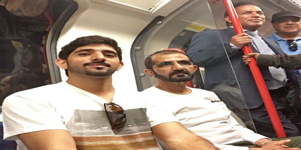 #Viral la familia real de Emiratos Árabes Unidos viaja en Metro