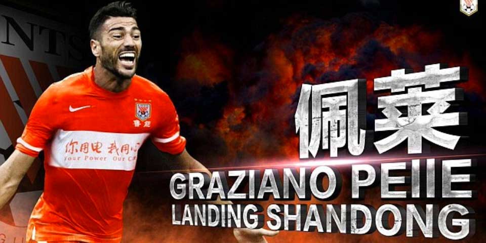 Shandong Luneng convierte a Graziano Pelle en el quinto mejor pagado del mundo