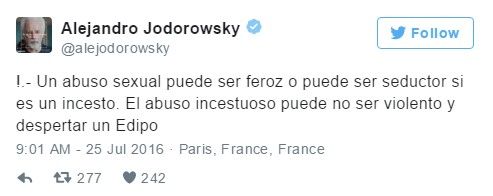 Jodorowsky crea polémica en Twitter - jodorowsky-justificación-4