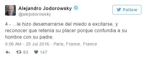 Jodorowsky crea polémica en Twitter - jodorowsky-justificación-7