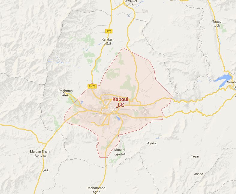 Explosión en Kabul deja al menos 80 muertos - kabul-mapa