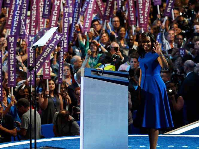 Michelle Obama y Bernie Sanders respaldan a Hillary Clinton - michelle-obama-4