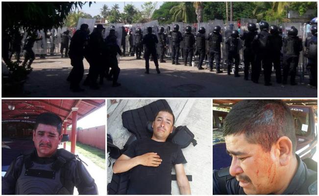 CNTE hiere con piedras a cuatro policías en Michoacán - michoacan_cnte