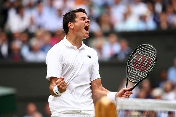 Cae Federer en semifinales de Wimbledon - milos-raonic