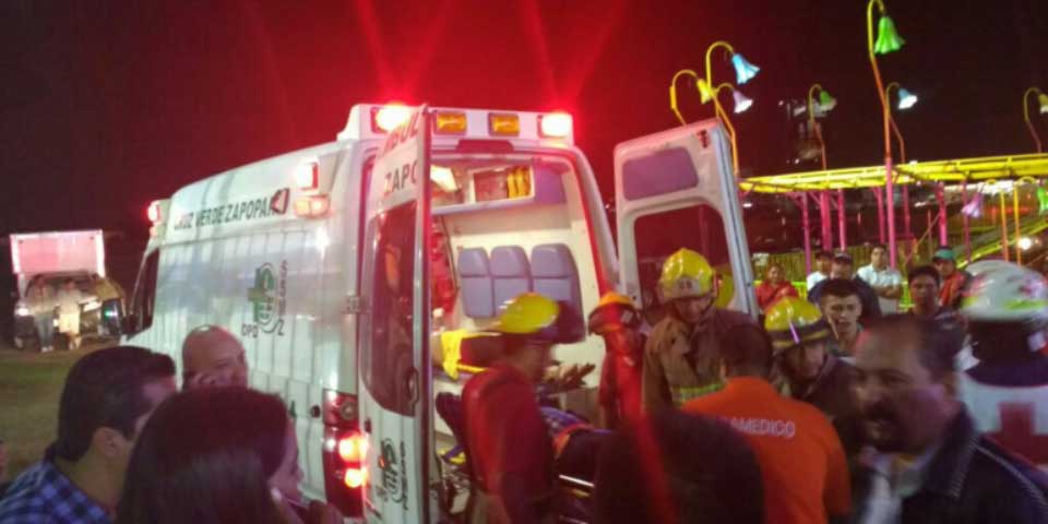 Descarrilamiento de montaña rusa en Zapopan deja cuatro heridos de gravedad