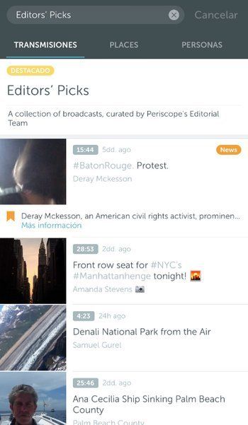 Periscope presenta canal de videos - periscope-editors-pick-stream