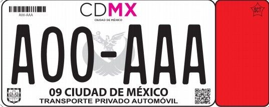 Costos de las nuevas placas y tarjetas de circulación para la Ciudad de México
