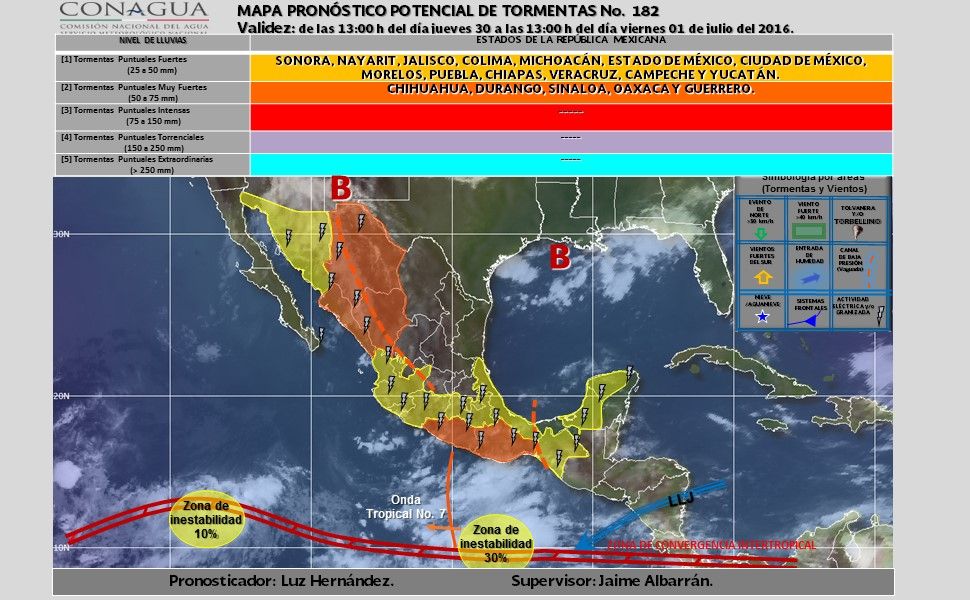 Lloverá en gran parte del país - potencial_tormentas-5