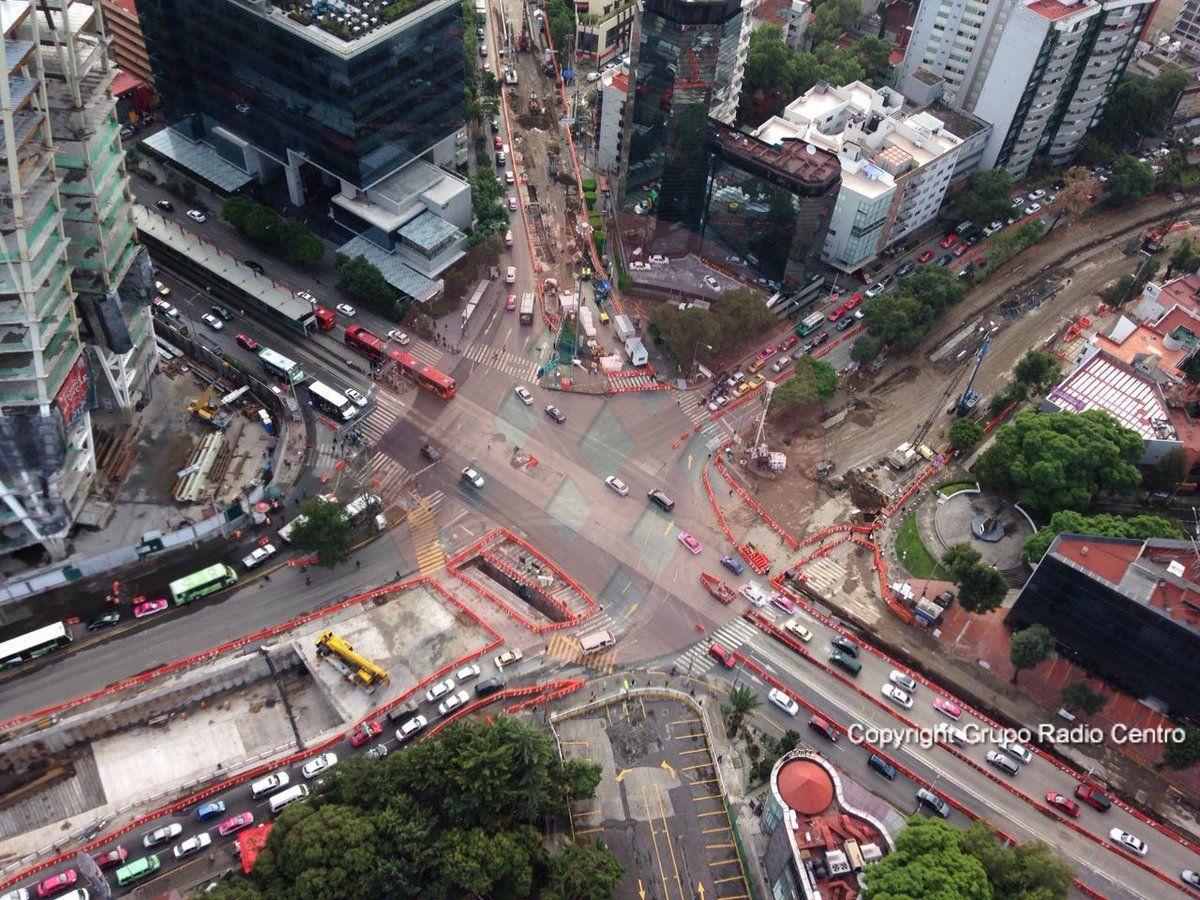 Por obras, habilitan carril reversible en Río Mixcoac