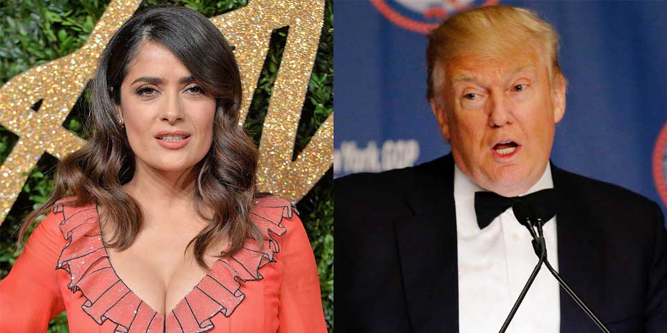 Donald Trump pagó 120 mil dólares por pasar el día con Salma Hayek